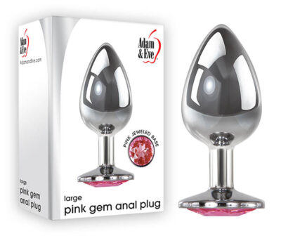 Adam & Eve Pink Gem Anal Plug - Large
